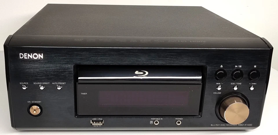 DENON BD Receiver RBD-X1000 2.1  70Watt/Ch HDMI DolbyTrueHD - Bild 3 von 4