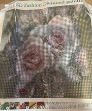 5D Diamond Painting Beautiful Roses Unframed. Contains One Kit. 9.84  X 9.84  