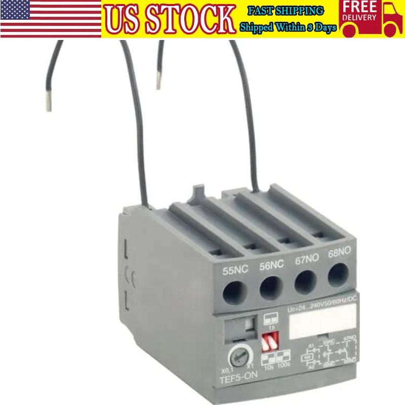 ABB Electrifying Delay Head TEF5-ON Contactor Timer Module Time Delay Relay