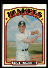 1972 Topps Ron Blomberg Rookie EX Set Break #203