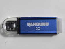 Kanguru FlashBlu 2Gb with Physical Write Protect Switch USB Lanyard
