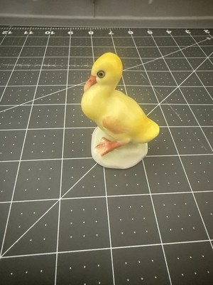 Vintage Herend 2 1/2'' Yellow Duck Duckling Figurine Porcelain Hungary Easter