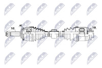 NTY Antriebswelle NPW-HY-647 FüR Hyundai Matrix FC Crdi VGT