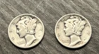 1941 & 1942 Silver Mercury Dimes from the Philadelphia & Denver Mints 90% silver