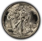 1935 50c Walking Liberty Silver Half Dollar - BU - SKU-H3918