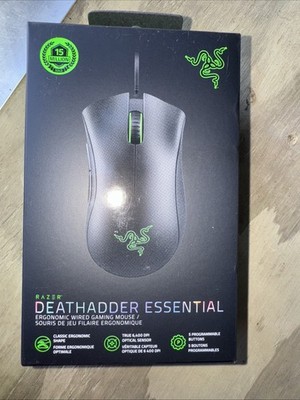 Razer DeathAdder Essential Wired Optical Gaming Mouse - Classic Black