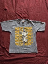 Vintage 80s Snoopy Children Shirt, West Point, Kids 1980s Tshirt