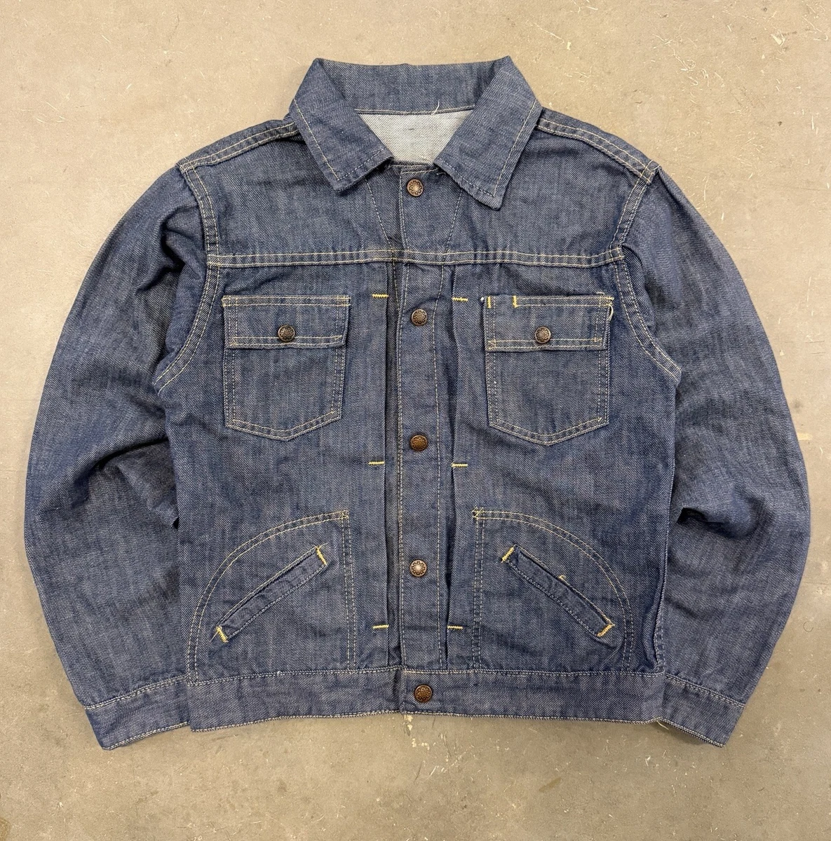 Denim Blue 1950s Vintage Outerwear Coats & Jackets for Men for