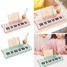 Teclado de piano para niños con micrófono instrumento musical de enseñanza para niñas niños