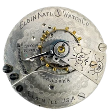 Antique 18s 1898 Elgin 7 Jewel Mechanical Pocket Watch Movement 172 USA