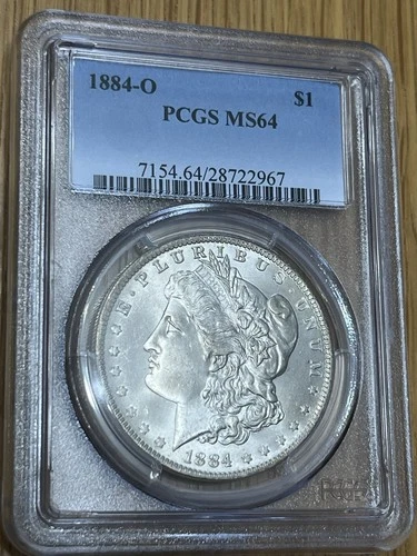 1884-O Morgan Silver Dollar PCGS MS64