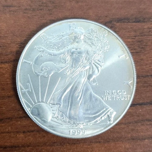 1999 - 1 oz US MINT AMERICAN SILVER EAGLE COIN - ONE TROY OUNCE .999 BULLION