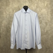 Eton Light Blue Dress Shirt Mens 40 / 15 3/4 Long Sleeve Button Up