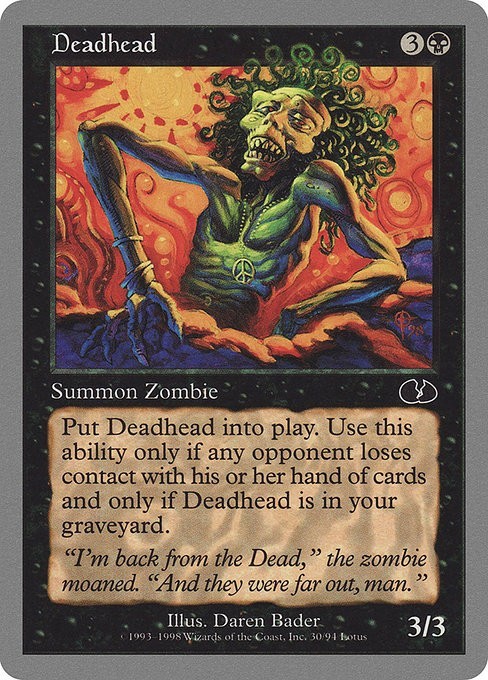 Deadhead 1x MtG Unglued UGL SP/NM