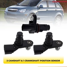 Camshaft &Crankshaft Position Sensor Kit For Saab GM Saturn 2007-16 17 L4 2.4L