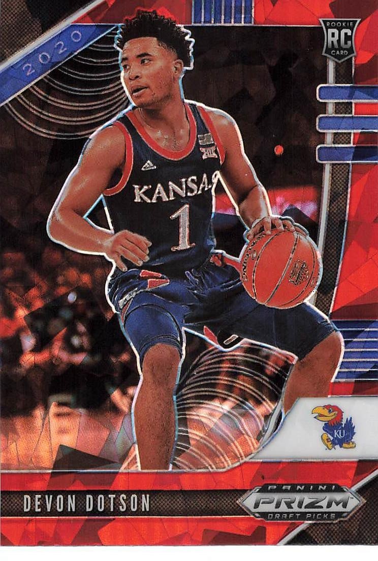 2020-21 Panini Prizm Draft Picks - Devon Dotson #32 Red Ice Prizm (RC)