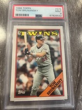 1988 Topps - Tom Brunansky #375 - PSA 9 - Free Shipping!