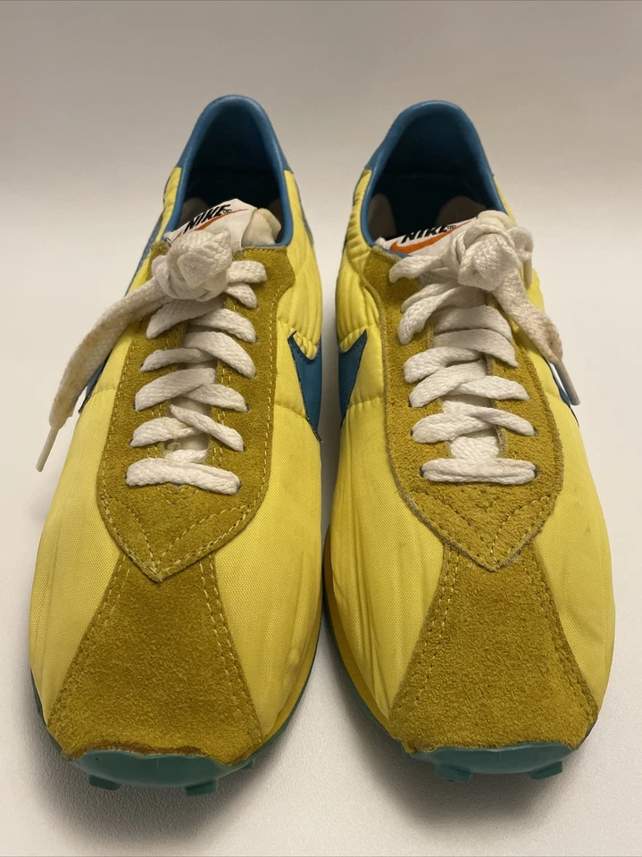 Vintage 70s Nike Waffle Racer Yellow Sneakers Shoes Women’s Size 9.5 - Image 2 of 4