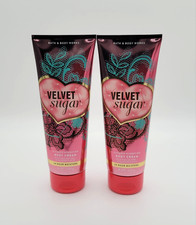 Bath  Body Works Velvet Sugar Ultimate Hydration Body Cream 8 oz New Set of 2