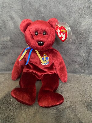 Rare Ty Original Beanie Baby 2000 BUCKINGHAM With Errors Mistakes Spelling