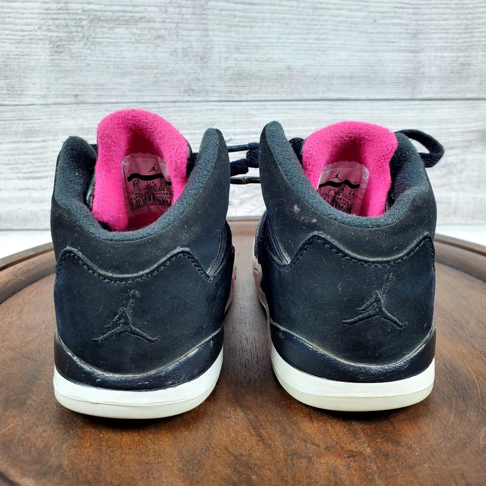 Nike Air Jordan Retro 5 Rosa Mortal Talla 8C Niño Bebé Zapatos 725172-029  Foto 4 de 4
