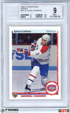 POP 1: Sylvain Lefebvre RC BGS 9+: 1990-91 Upper Deck French Rookie Gisto #421