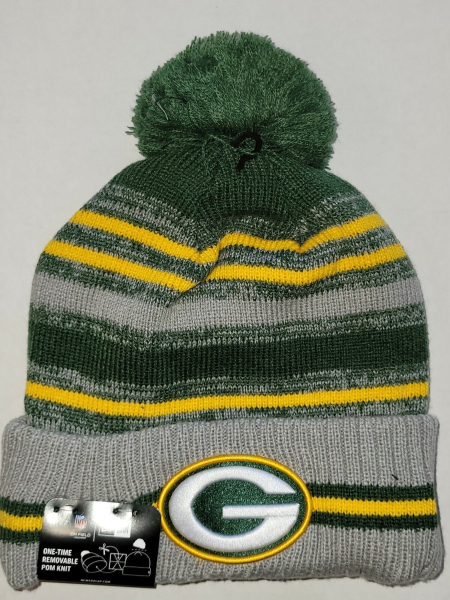NFL Green Bay Packers 2021 Graphite Sport Cuffed Knit Hat, NEW ERA