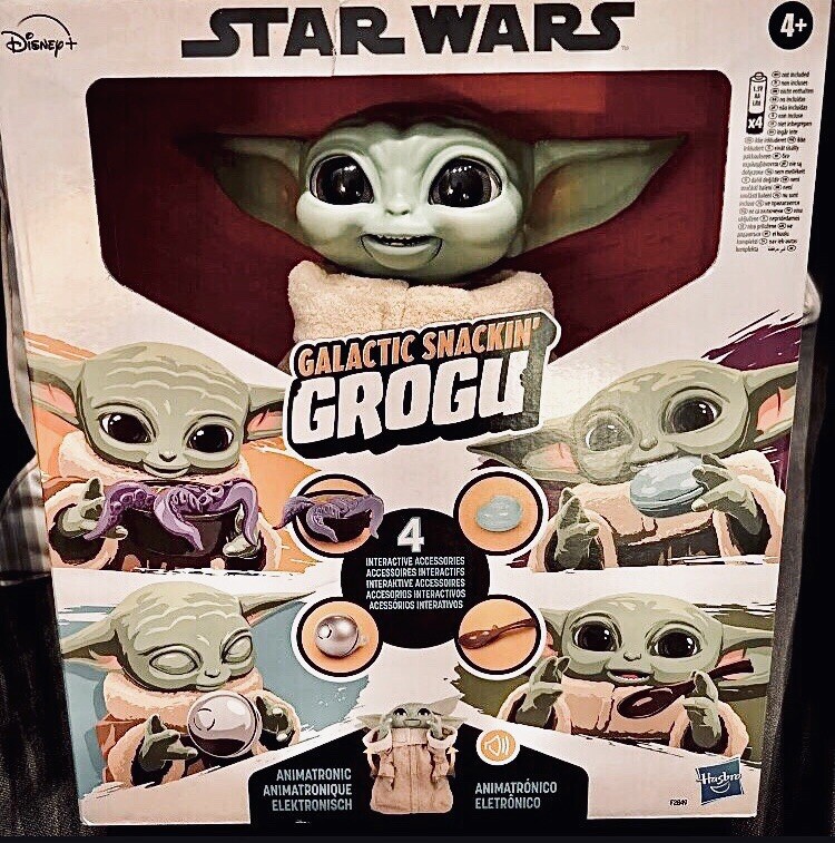 STAR WARS GROGU GALACTIC SNACKIN INTERACTIVE TALKING BABY YODA