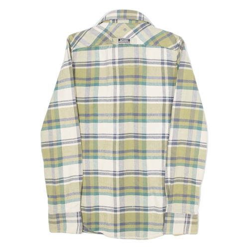 SUPERDRY Mens Flannel Shirt Green Plaid Long Sleeve S - Picture 3 of 6