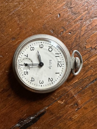 3 Vtg Antique Pocketwatches Westclox Scotty Bull's Eye Ingersole Yankee Railroad - Picture 5 of 14