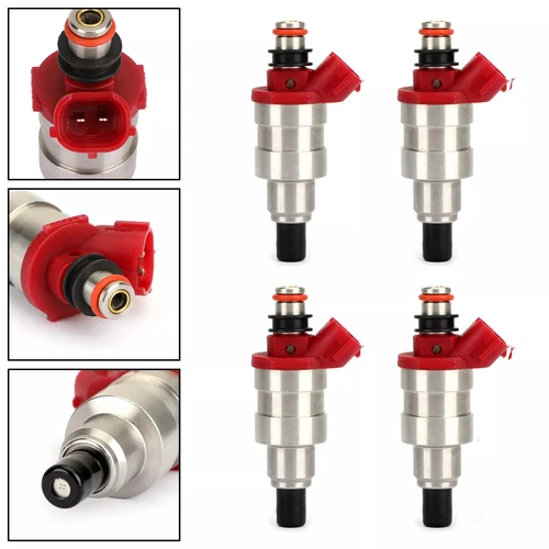 4 Fuel Injectors for 1990-1992 1993 Mazda B2600 Le5 Extended Cab Pickup 2-Door/ - Picture 1 of 12