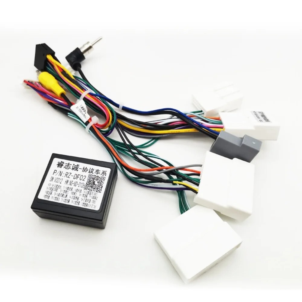 CanBus Decoder Harness Wiring 16 Pin Antenna Cable for Nissan