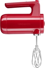 New KitchenAid KHMB732PA 7 Speed Cordless Handheld Hand Mixer, Passion Red