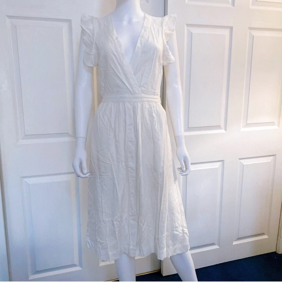 Vestido blanco roto Avec Les Filles ($108) Foto 2 de 4