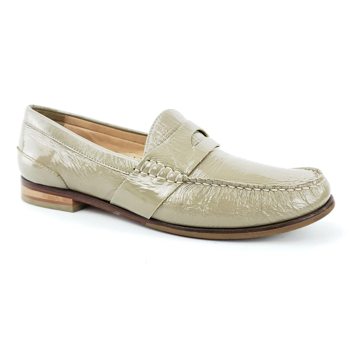 Cole Haan Laurel Moccasin Patent Leather Sz 7 B Penny Loafers D40003 150