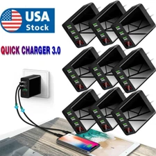 1-100pcs Fast Quick Wall Charger QC 3.0 3 Port USB Hub Power Charge Adapter Lot
