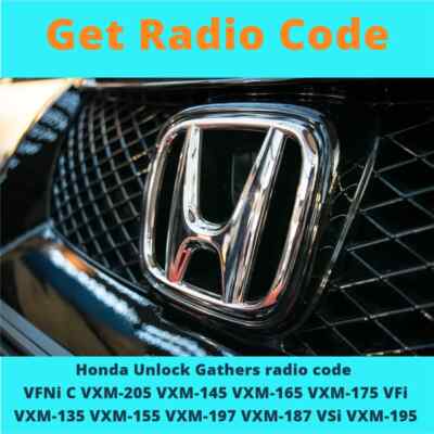Honda Gathers Anti-theft Code VXM-195 VXM-187 VXM-205 VFNi VFi VSi