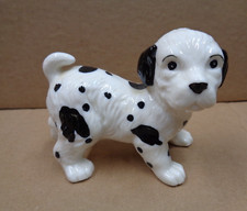 Vtg DALMATIAN PUPPY Ceramic DOG Figurine ~ 4 3/8" L x 3.5" H