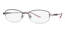 JOAN COLLINS JC9808 PURE TITANIUM EYEGLASSES 53-18-140 LIGHT BROWN W/ SOFT CASE