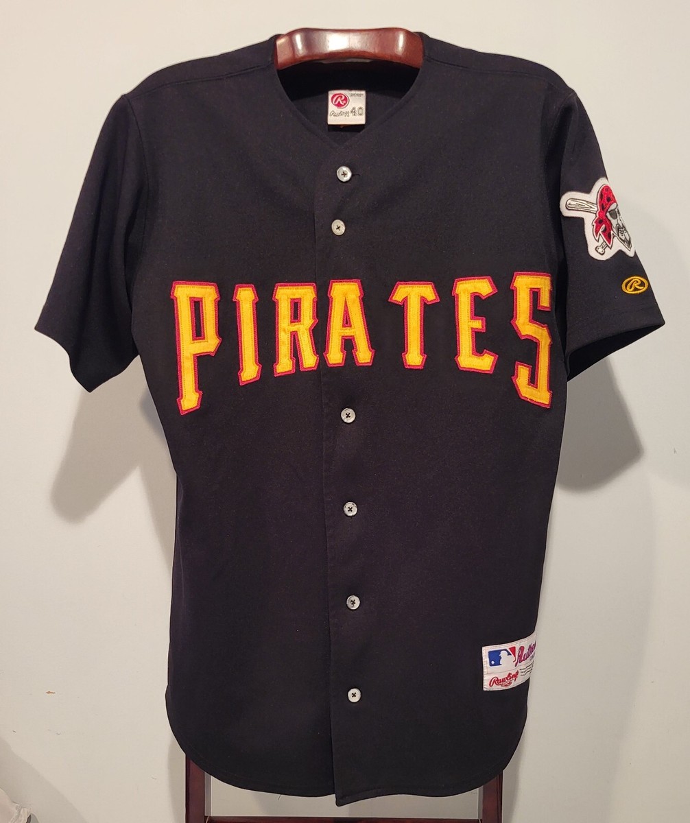 RAWLINGS 2002 PITTSBURGH PIRATES ALTERNATE BLACK JERSEY 40 | eBay
