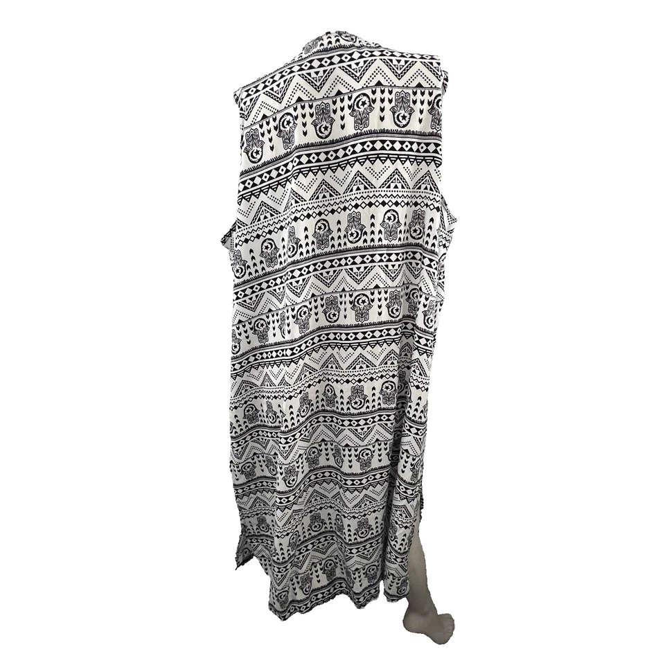 LulaRoe Encubrimiento XL Kimono Plumero Gótico Luna Estrellas Estampado Playa Caprichoso Chaleco Foto 2 de 4