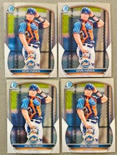 Kevin Parada 4 Lot 2023 Bowman Chrome 1st Prospects Baseball #BCP-91 Base Mets