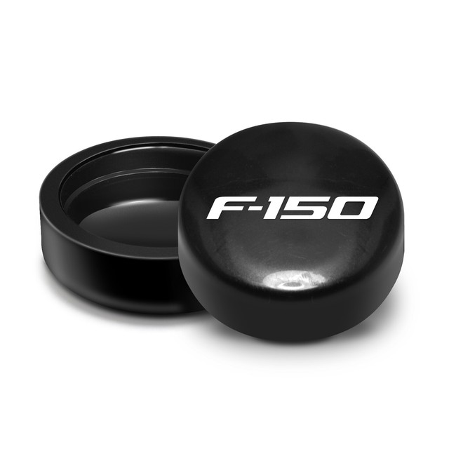 Ford F150 on Black ABS Plastic License Plate Frame Screw Covers eBay