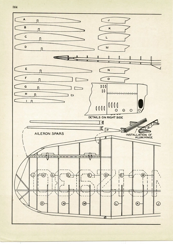 1935 Build The Chester Racer Control Line Airplane Magazine Article with plans - Image 4 of 4