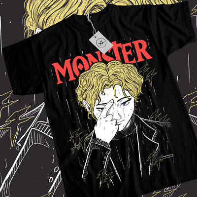 Monstre Johan Liebert & Kenzo Tenma T-Shirt vintage t shirt vintage