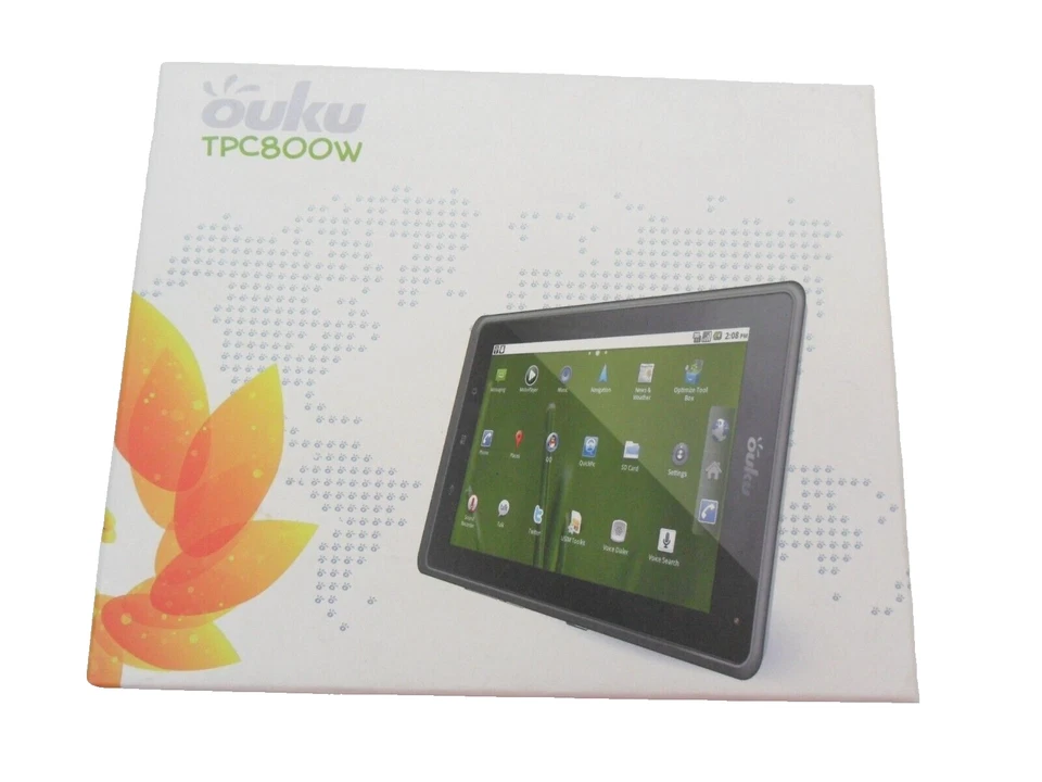 OUKU 7" TABLET ANDROID OS GSM GPRS MID 3G PAD WIFI CAMERA SILVER BLACK TPC800W - Image 2 of 4