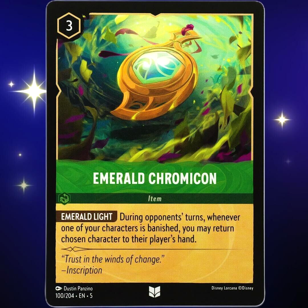 generic lorcana tcg: shimmering skies: starter decks: both emerald DISNEY LORCANA - SHIMMERING SKIES STARTER DECKS