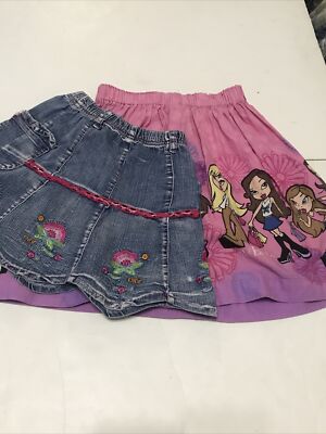 Brats Skirt Girls Size 8 Set Pink Jean 3356