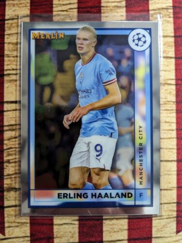 2022-23 Topps Merlin Chrome UEFA Soccer Erling Haaland #92 Manchester City - Picture 1 of 2