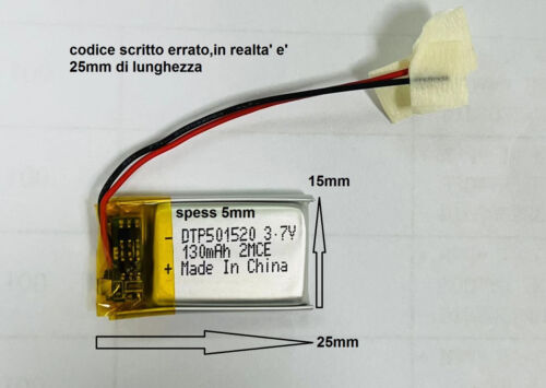 batterie a LiPo 3.7 v per varie mha ricaricabili arduino elettronico nuove - Foto 10 di 53